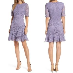 Vince Camuto Lavender Purple Lace Mini Dress